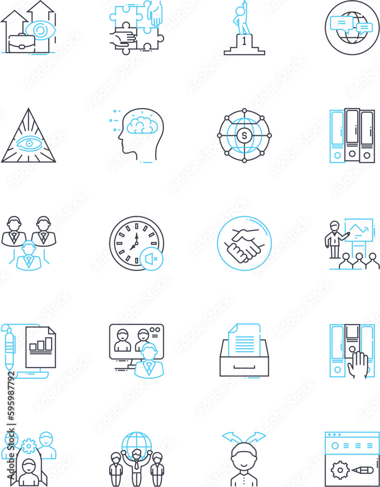Executive Mogul linear icons set. Success, Leadership, Fortune, Ambition, Vision, Innovation, Strategy line vector and concept signs. Influence,Nerking,Intelligence outline illustrations Executive Mogul linear icons set. Success, Leadership, Fortune, Ambition, Vision, Innovation, Strategy line vector and concept signs. Influence,Nerking,Intelligence outline illustrations
