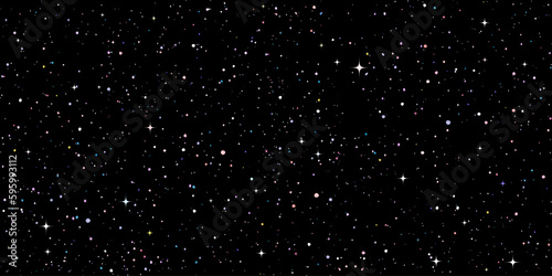 Dark sky seamless pattern