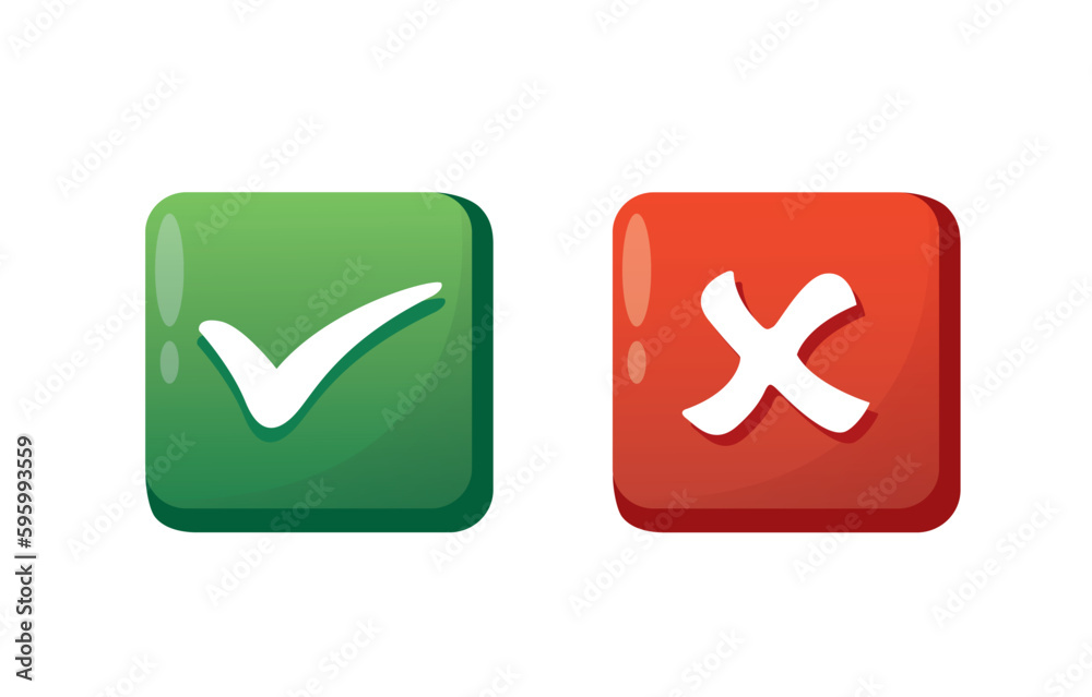 true / false button icon vector illustration true / false button icon vector illustration