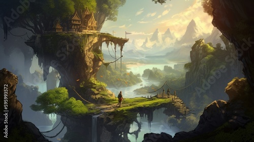 RPG Journey Game Art Wallpaper Background © Damian Sobczyk