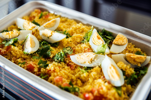 couscous with egg | typical northeastern Brazilian food