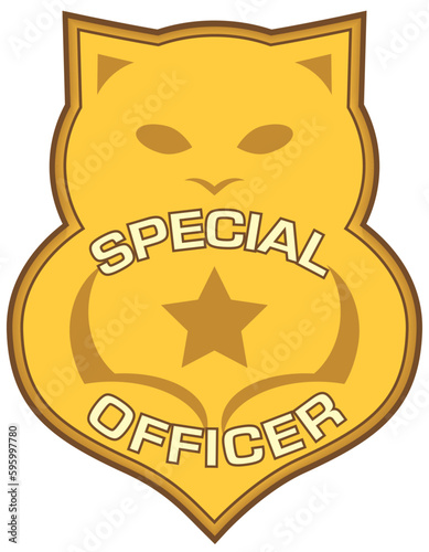 Cat Police Badge