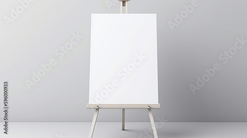white Board, welcome sign, Seating chart Mockup, Easel Sign Mockup, Generative Ai