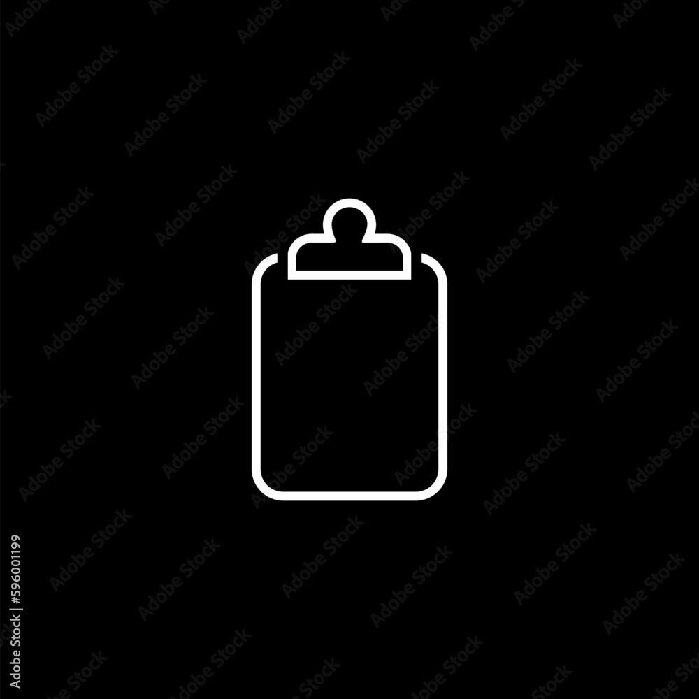 Simple illustration of To-do list task isolated on black background Simple illustration of To-do list task isolated on black background