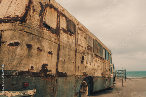 Old rusty buss