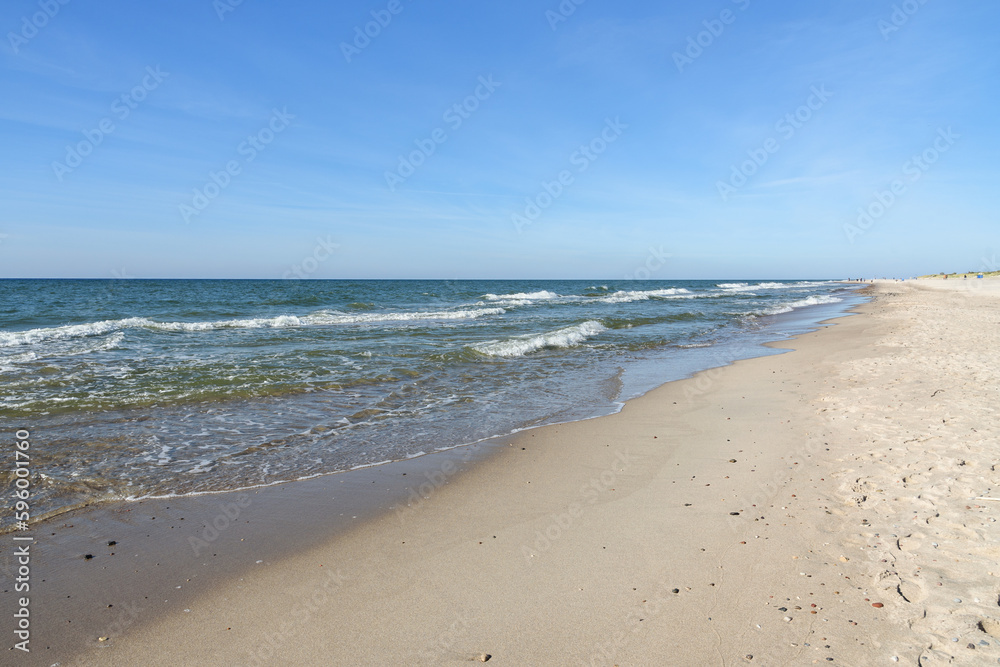 Beach of Baltic sea in Yantarny. Kaliningrad region. Russia Beach of Baltic sea in Yantarny. Kaliningrad region. Russia