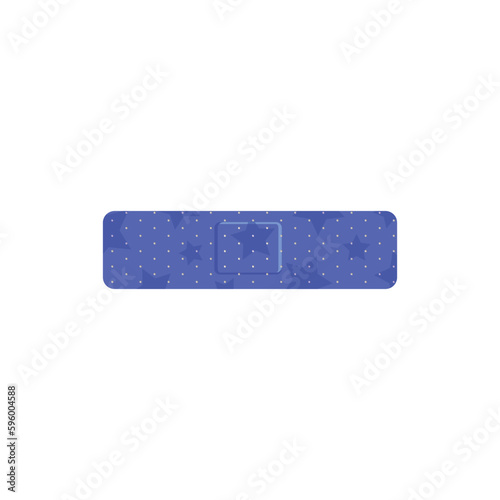 Adhesive patch plaster for medical treatment icon, realistic vector isolated.