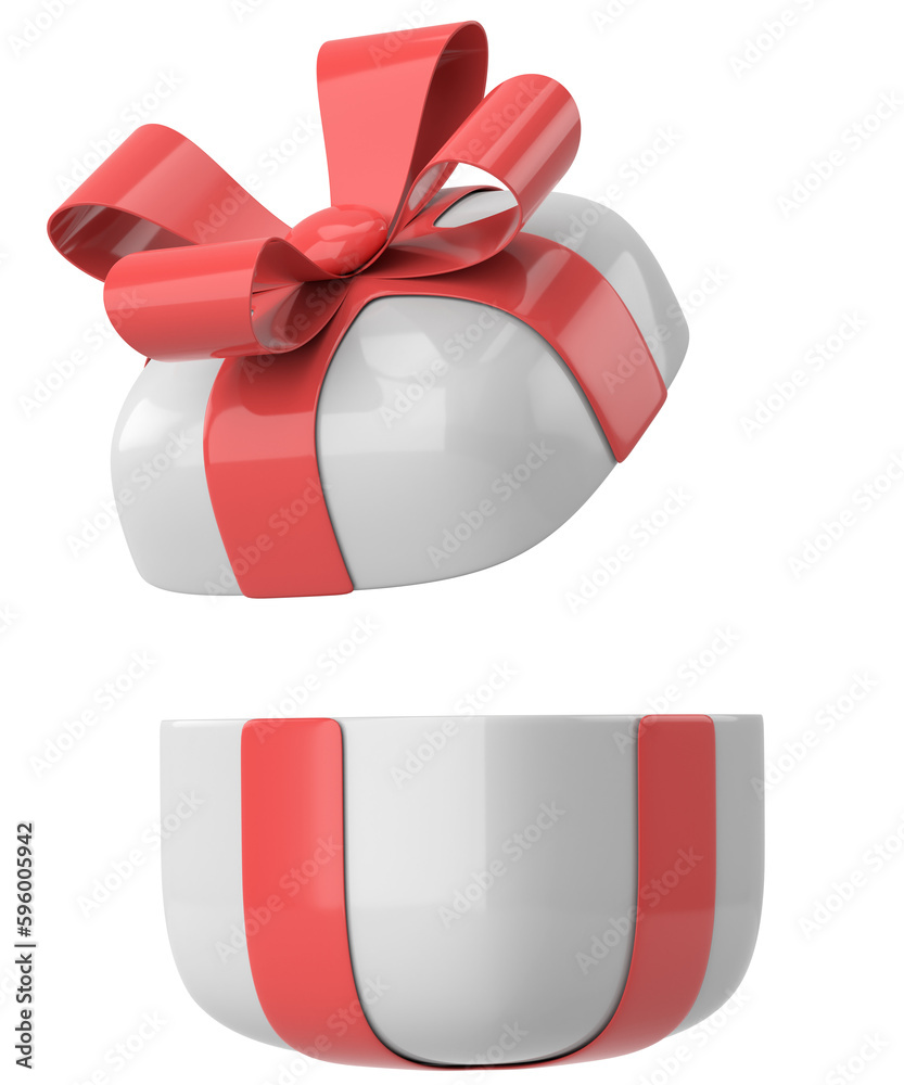 3D gift box. 3D illustration. 3D gift box. 3D illustration.