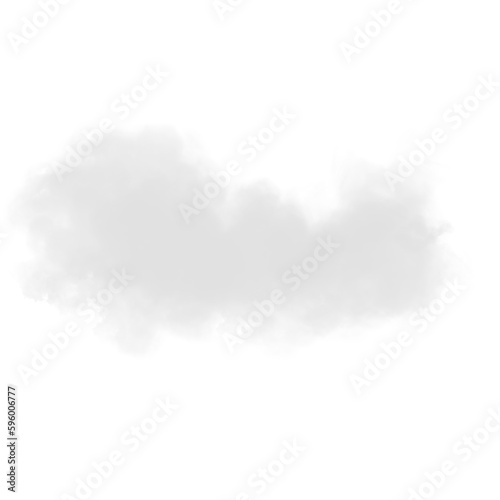 white clouds in transparent background
