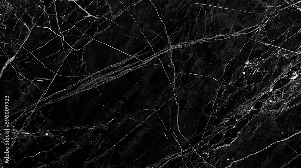 Textured of the Black marble background, generative AI