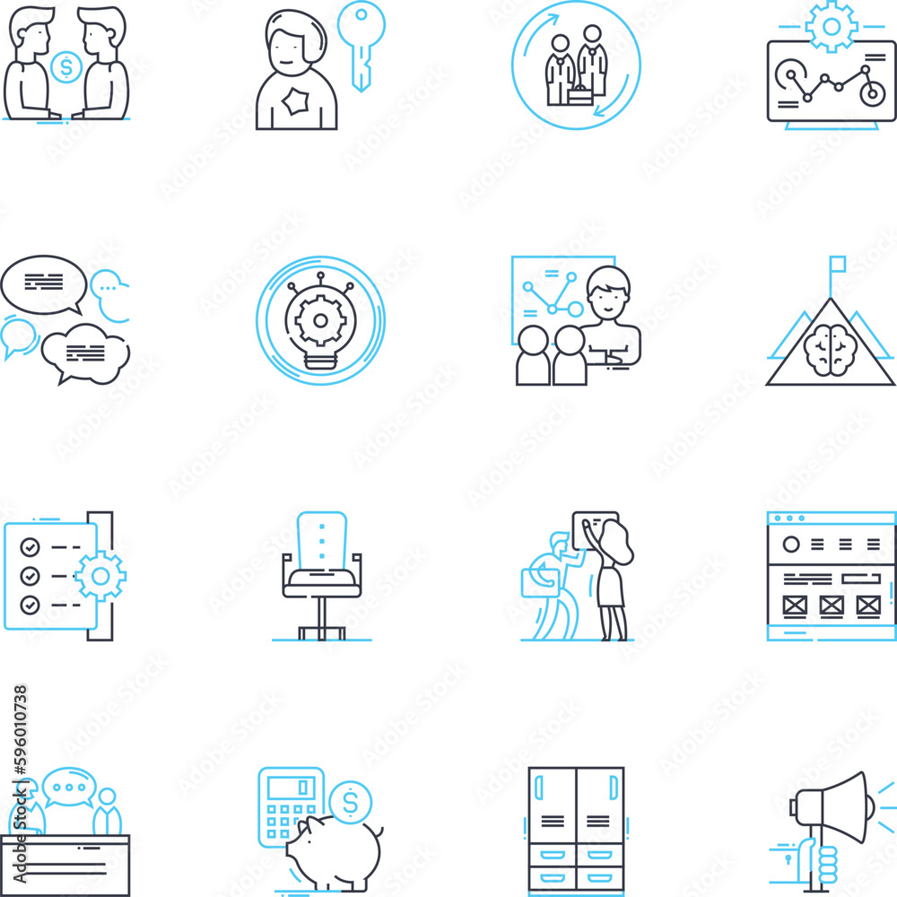 Financial Managers linear icons set. Analysis, Budgeting, Investments, Accounting, Planning, Forecasting, Reporting line vector and concept signs. Risk,Strategy,Decision-making outline illustrations Financial Managers linear icons set. Analysis, Budgeting, Investments, Accounting, Planning, Forecasting, Reporting line vector and concept signs. Risk,Strategy,Decision-making outline illustrations