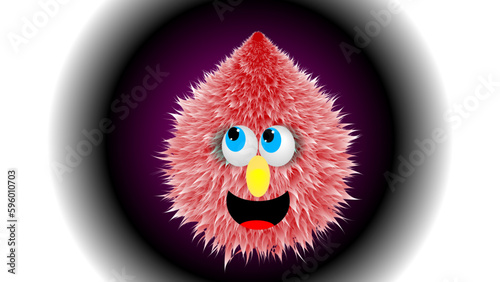 Funny Hairy Monster 