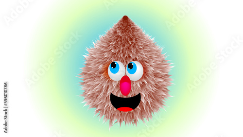 Funny Hairy Monster 
