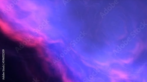 Cosmic background with a blue purple nebula and stars