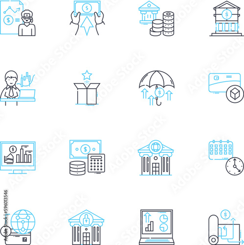 Risk protection linear icons set. Insurance, Security, Defense, Coverage, Safety, Shield, Guarantee line vector and concept signs. Assurance,Protection,Preparedness outline illustrations