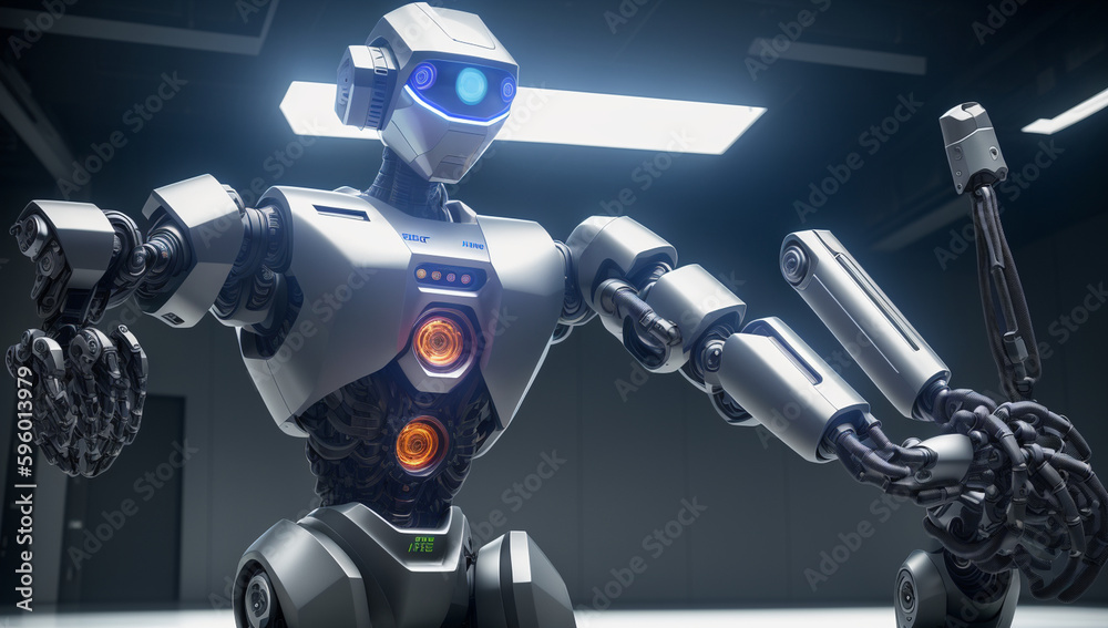 A smart robot of the future with a unique structure Genarative AI A smart robot of the future with a unique structure Genarative AI