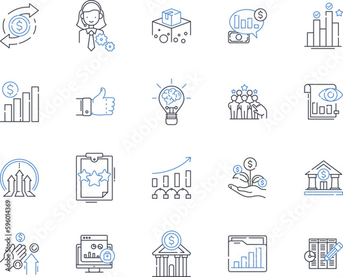 Ability line icons collection. Capability, Aptitude, Skill, Expertise, Talent, Mastery, Proficiency vector and linear illustration. Dexterity,Efficiency,Competency outline signs set