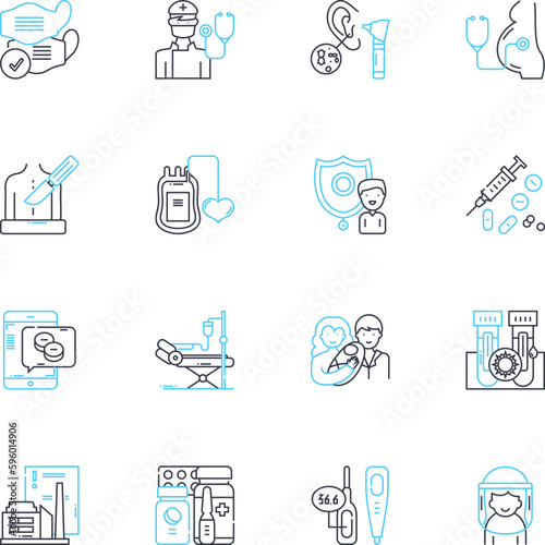 Global hygiene linear icons set. Sanitation, Hygiene, Cleanliness, Disinfection, Sterilization, Health, Germ-free line vector and concept signs. Pure,Antiseptic,Tidy outline illustrations