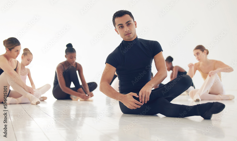 Dancing is surely the most basic and relevant. a group of young male ballerinas preparing for their routine. Dancing is surely the most basic and relevant. a group of young male ballerinas preparing for their routine.