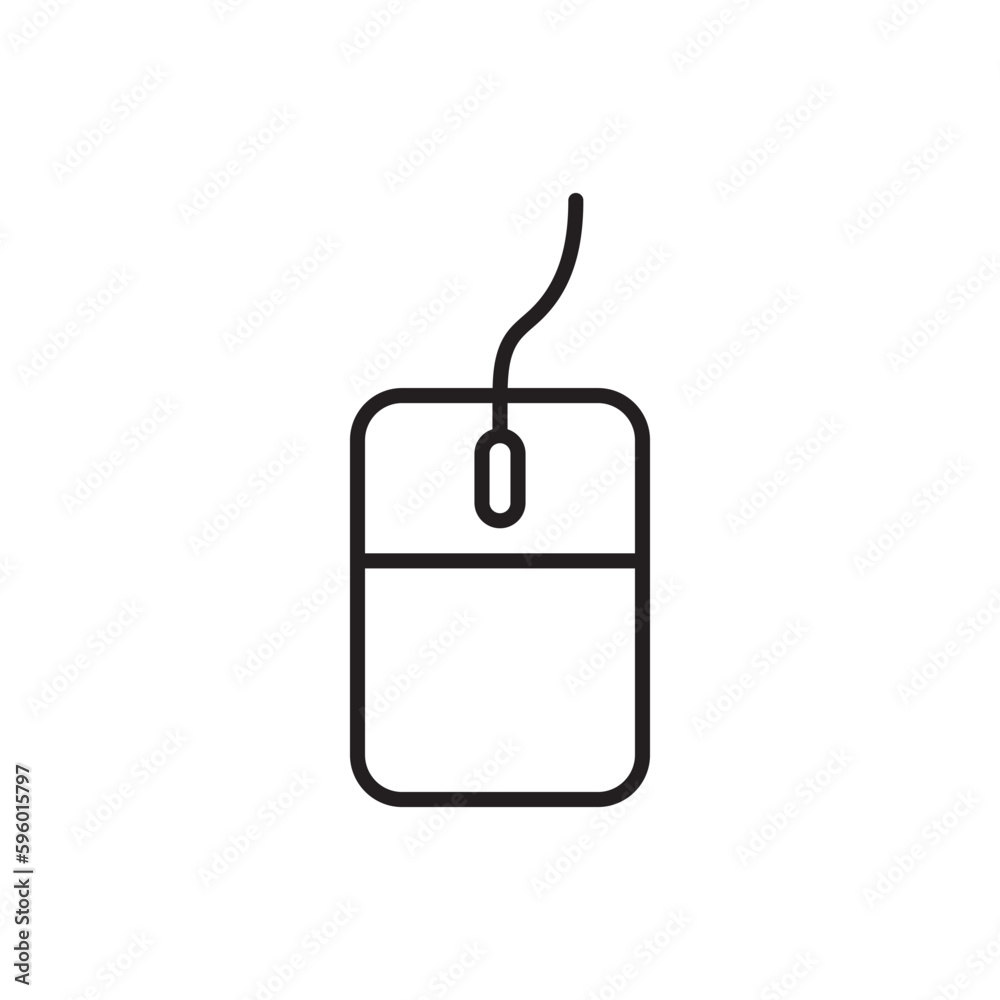 PC mouse vector icon. Mouse flat sign design. Computer mouse symbol pictogram. UX UI icon PC mouse vector icon. Mouse flat sign design. Computer mouse symbol pictogram. UX UI icon