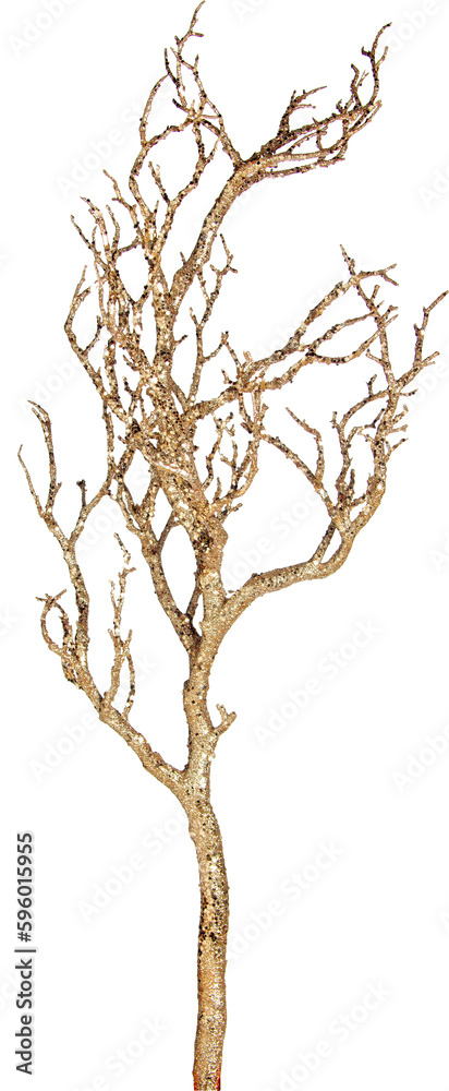 Fototapeta premium decorative artificial branch with transparent png background 