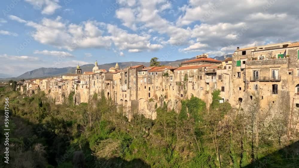 View of the countryside from Sant'Agata de Goti, a historic town in the province of Benevento, Italy. View of the countryside from Sant'Agata de Goti, a historic town in the province of Benevento, Italy.