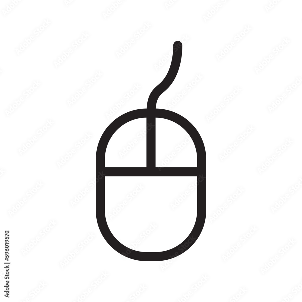 PC mouse vector icon. Mouse flat sign design. Computer mouse symbol pictogram. UX UI icon PC mouse vector icon. Mouse flat sign design. Computer mouse symbol pictogram. UX UI icon