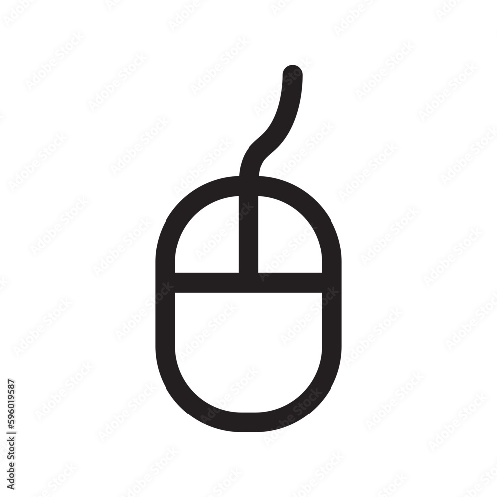 PC mouse vector icon. Mouse flat sign design. Computer mouse symbol pictogram. UX UI icon PC mouse vector icon. Mouse flat sign design. Computer mouse symbol pictogram. UX UI icon