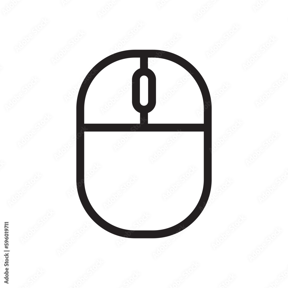 PC mouse vector icon. Mouse flat sign design. Computer mouse symbol pictogram. UX UI icon PC mouse vector icon. Mouse flat sign design. Computer mouse symbol pictogram. UX UI icon