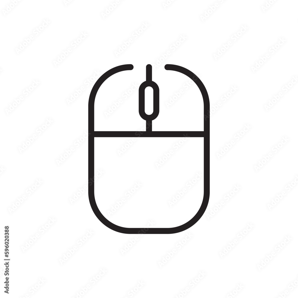 PC mouse vector icon. Mouse flat sign design. Computer mouse symbol pictogram. UX UI icon PC mouse vector icon. Mouse flat sign design. Computer mouse symbol pictogram. UX UI icon