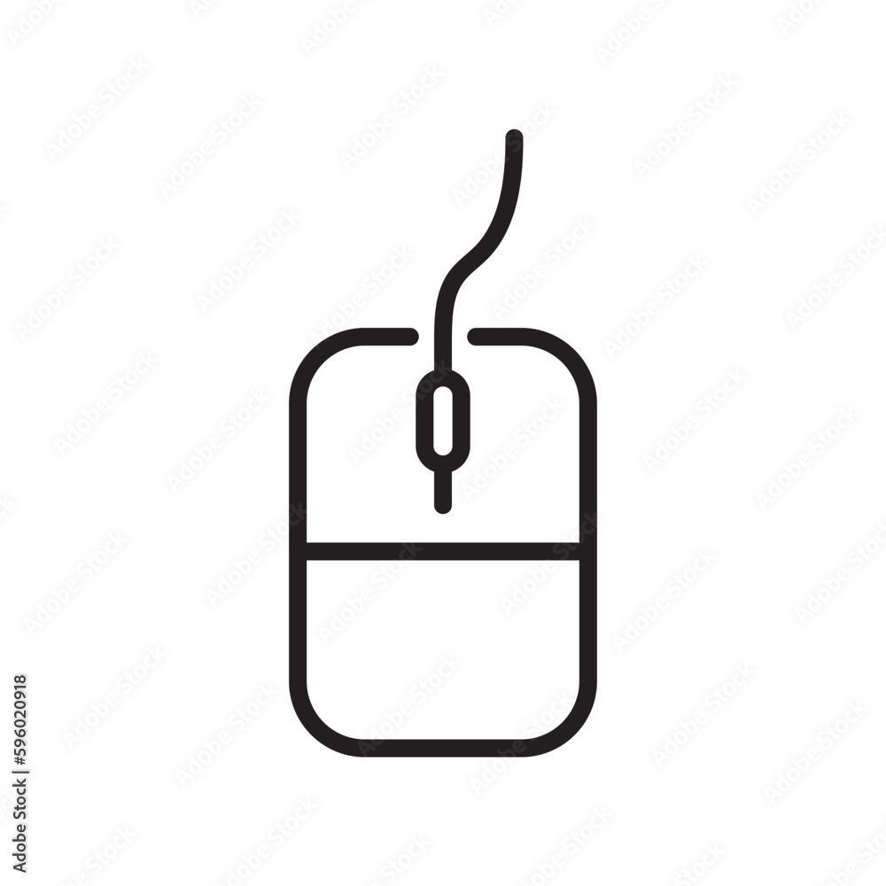 PC mouse vector icon. Mouse flat sign design. Computer mouse symbol pictogram. UX UI icon PC mouse vector icon. Mouse flat sign design. Computer mouse symbol pictogram. UX UI icon