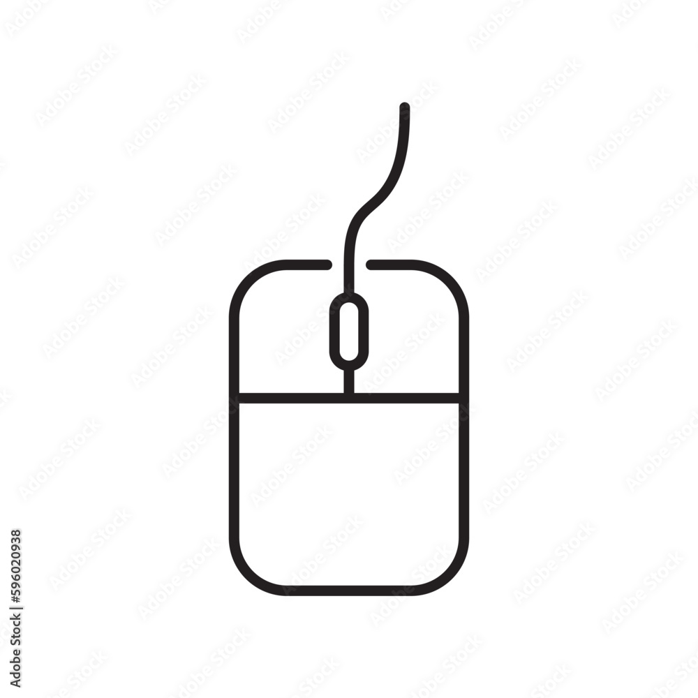 PC mouse vector icon. Mouse flat sign design. Computer mouse symbol pictogram. UX UI icon PC mouse vector icon. Mouse flat sign design. Computer mouse symbol pictogram. UX UI icon