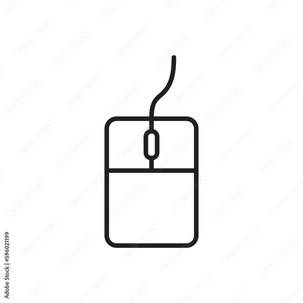 PC mouse vector icon. Mouse flat sign design. Computer mouse symbol pictogram. UX UI icon PC mouse vector icon. Mouse flat sign design. Computer mouse symbol pictogram. UX UI icon