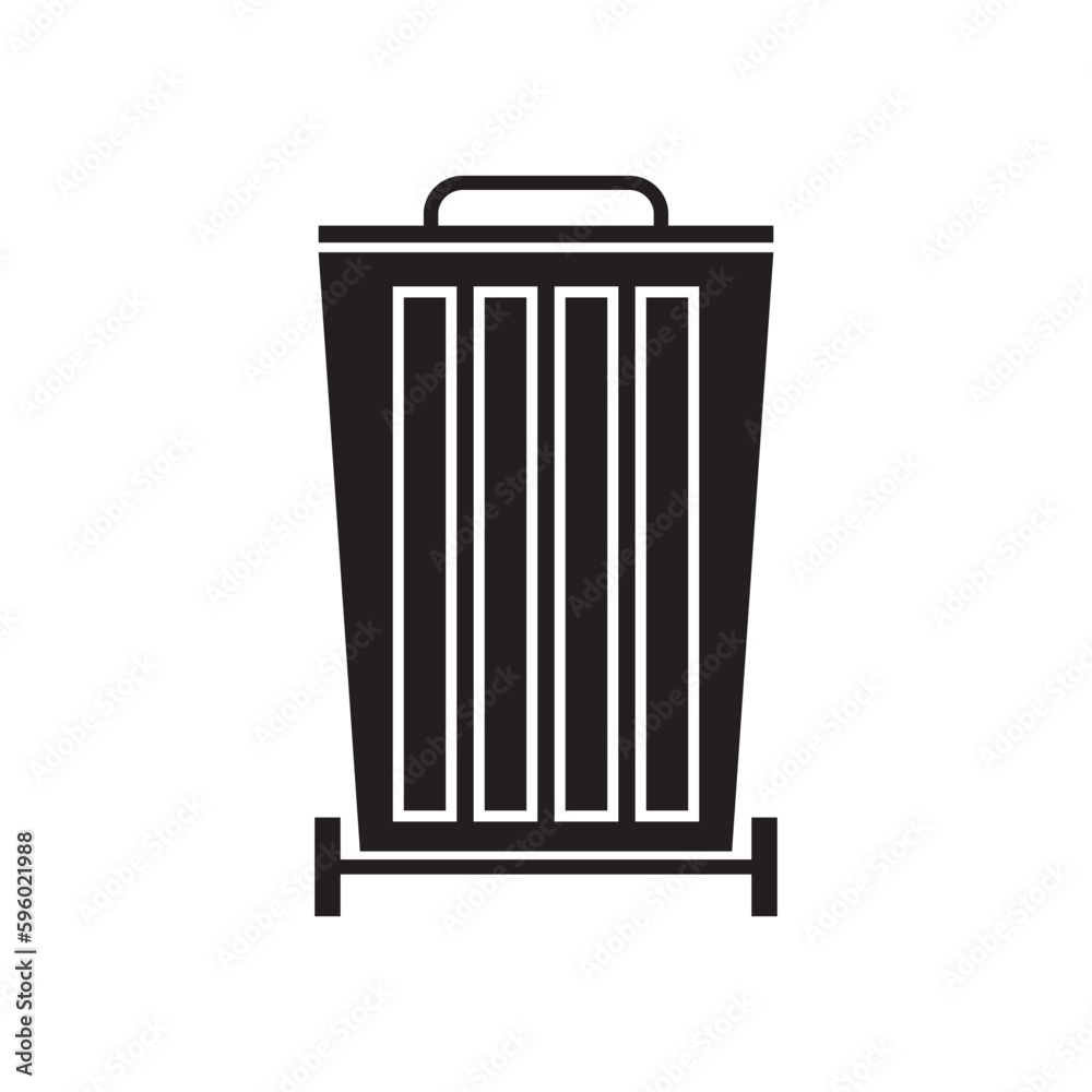 Trash can icon design template vector Trash can icon design template vector