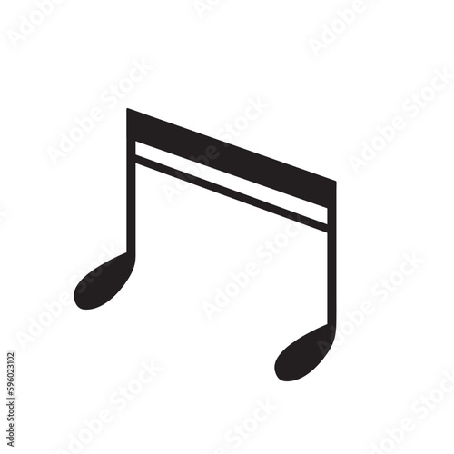 musical scale icon design template vector