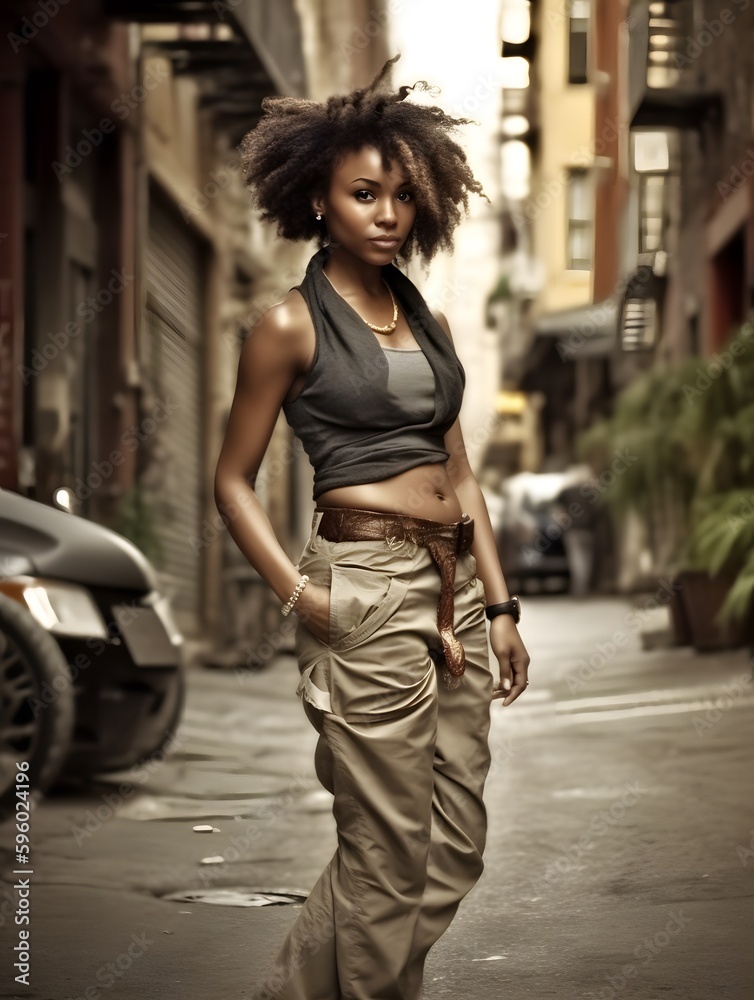 City Chic: Fashionable model posing in trendy urban settings. Generative Ai. City Chic: Fashionable model posing in trendy urban settings. Generative Ai.