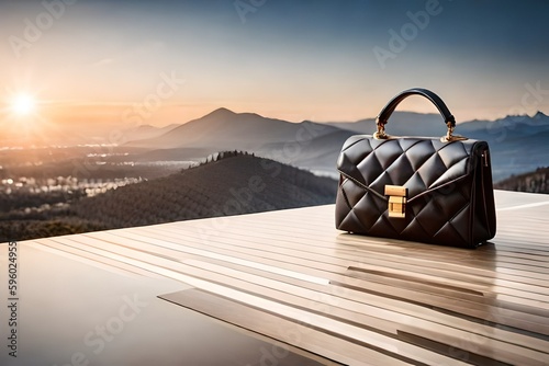 Elegante Handtasche in luxus Szene © ArtVibeHive