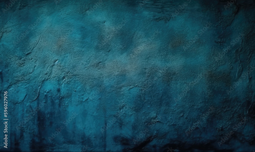 Blue Dark Stucco Wall Background, generative AI Blue Dark Stucco Wall Background, generative AI