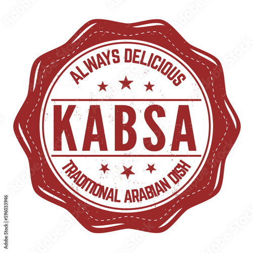 Kabsa grunge rubber stamp