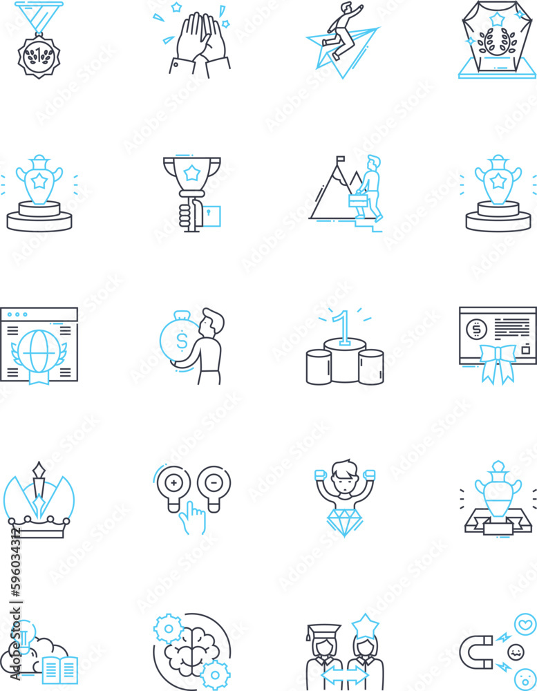 Learning curve linear icons set. Growth, Evolution, Progression, Mastery, Development, Experience, Education line vector and concept signs. Knowledge,Aptitude,Comprehension outline illustrations Learning curve linear icons set. Growth, Evolution, Progression, Mastery, Development, Experience, Education line vector and concept signs. Knowledge,Aptitude,Comprehension outline illustrations