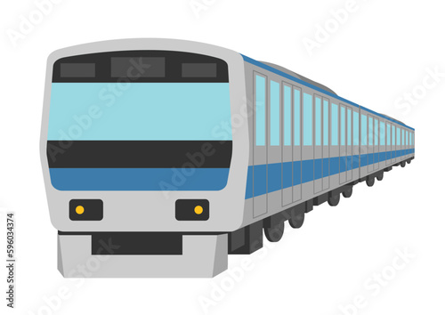 シンプルな電車のイラスト_1
