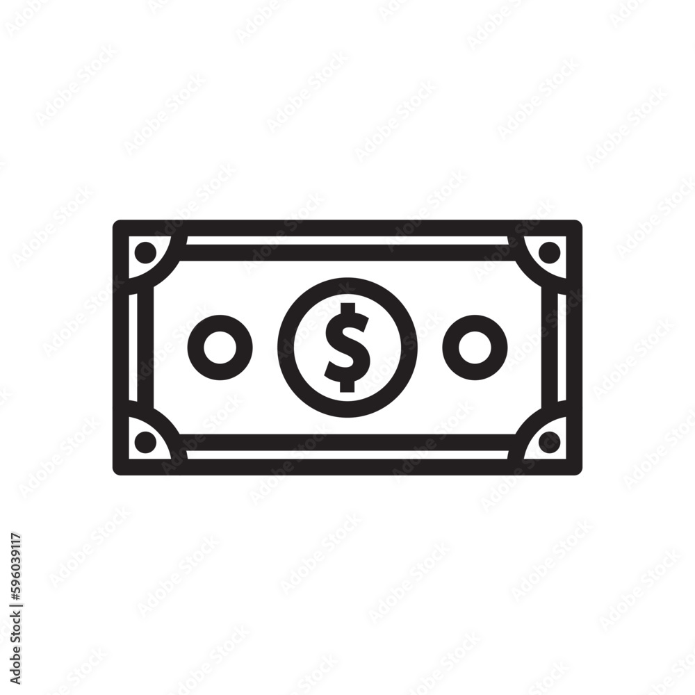Money vector icon. Cash icon. Cash flat sign design. Money symbol. Cash outline icon. Dollar pictogram. UX UI icon Money vector icon. Cash icon. Cash flat sign design. Money symbol. Cash outline icon. Dollar pictogram. UX UI icon