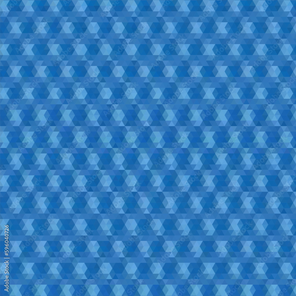 Blue geometric background for presentation, advertising, brochure. Place for text. Triangles. eps 10