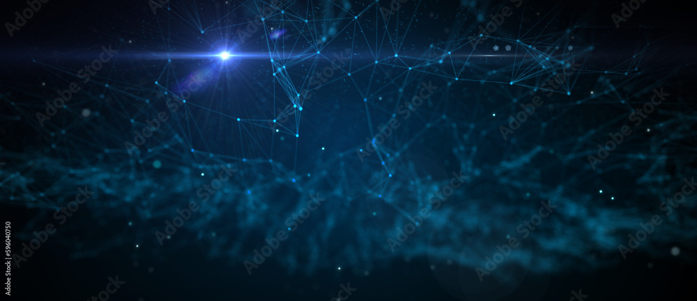 Abstract futuristic - technology with polygonal shapes on dark blue background. Design digital technology concept. 3d illustration. Abstract futuristic - technology with polygonal shapes on dark blue background. Design digital technology concept. 3d illustration.
