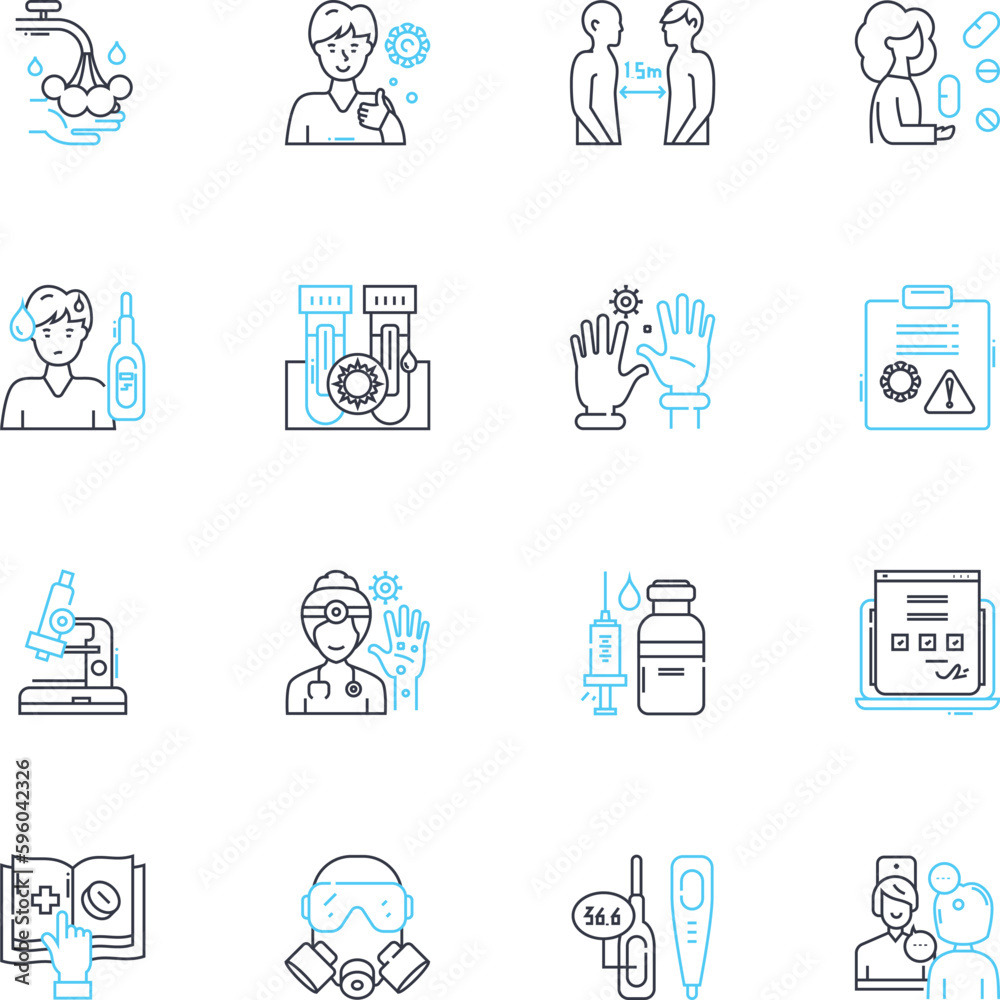 Electronic health linear icons set. EHR, Telemedicine, Wearables, Healthtech, Digitalization, ePrescribing, EMR line vector and concept signs. Healthbots,Patient portal,Remote-monitoring outline Electronic health linear icons set. EHR, Telemedicine, Wearables, Healthtech, Digitalization, ePrescribing, EMR line vector and concept signs. Healthbots,Patient portal,Remote-monitoring outline