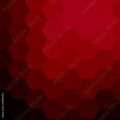 Red hexagonal texture tech background, black, 3d rendering illustration. eps 10