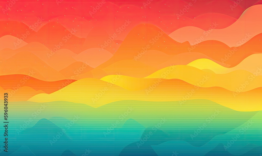 Vibrant summer ombre background, generative AI Vibrant summer ombre background, generative AI