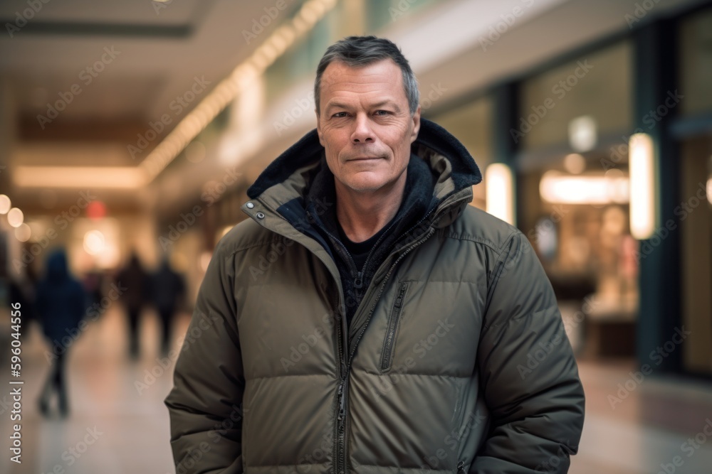 Portrait of mature man in a shopping mall. Looking at camera. Portrait of mature man in a shopping mall. Looking at camera.