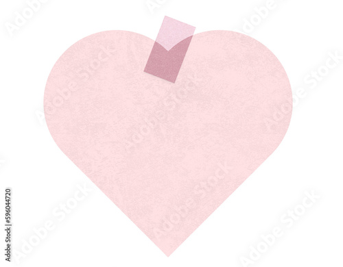 sticky note washi tape pastel color back to school heart shape