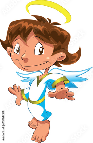 Little Angel , cartoon and vector character